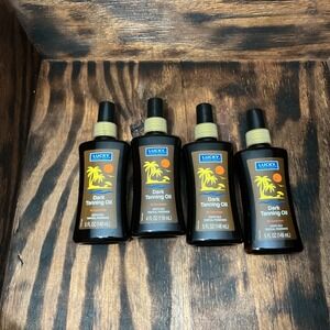 Dark Tanning Oil  Lot of 4 Pump Spray 5 Fl Oz Bottles, No Sunscreen, Exotic Oils